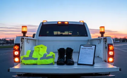 High visibility gear and duty boots
